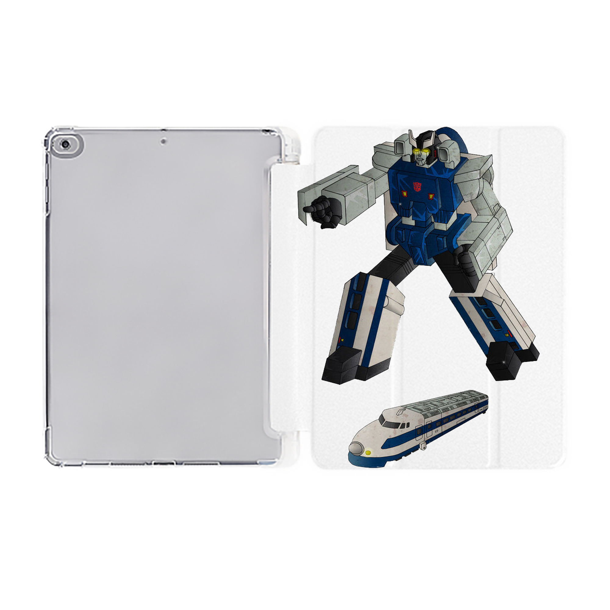（画像用）  IPad ケース ペン収納付き 三つ折りスタンド PUレザー×シリコン 対応機種9.5/10.5/10.9インチ